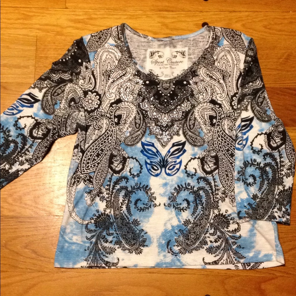 Sequined dressy Tshirt